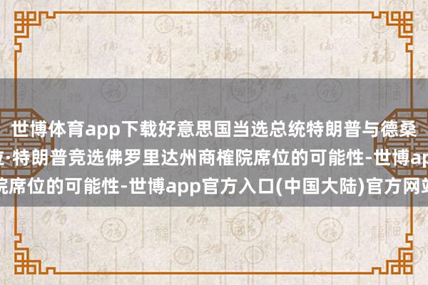 世博体育app下载好意思国当选总统特朗普与德桑蒂斯探求了其儿媳拉拉·特朗普竞选佛罗里达州商榷院席位的可能性-世博app官方入口(中国大陆)官方网站