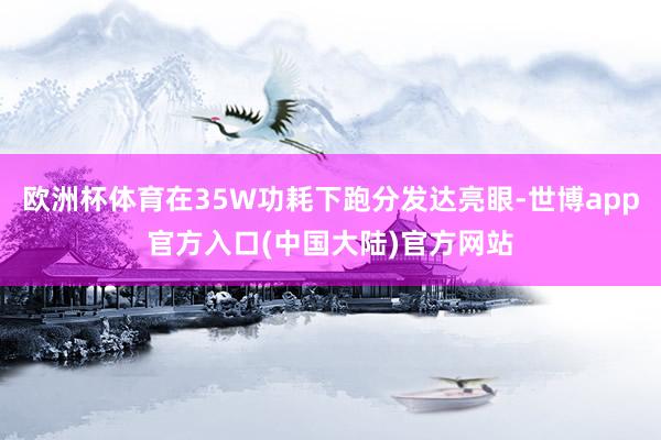 欧洲杯体育在35W功耗下跑分发达亮眼-世博app官方入口(中国大陆)官方网站